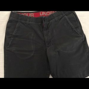 Under Armour Shorts Gray Canvas Size 36